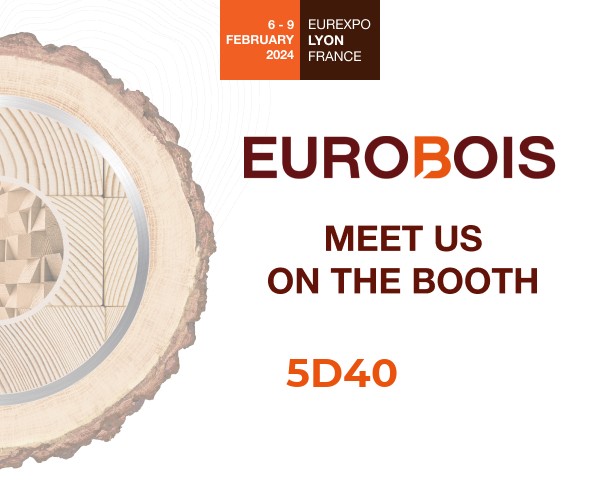 Eurobois, tradeshow in Lyon France. Find us in booth 5D40